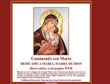 Tablet Screenshot of caminando-con-maria.org
